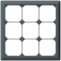 UP-Abdeckrahmen kallysto.line 3×3 anthrazit 212×212mm
