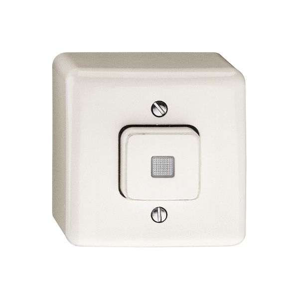 AP-Leuchtdrucktaster A-R/1L weiss FH, LS, LED gelb