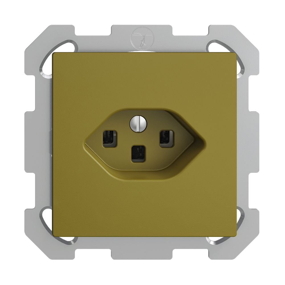 UP-Steckdose EDIZIOdue T23 16A olive, mit Steckklemmen