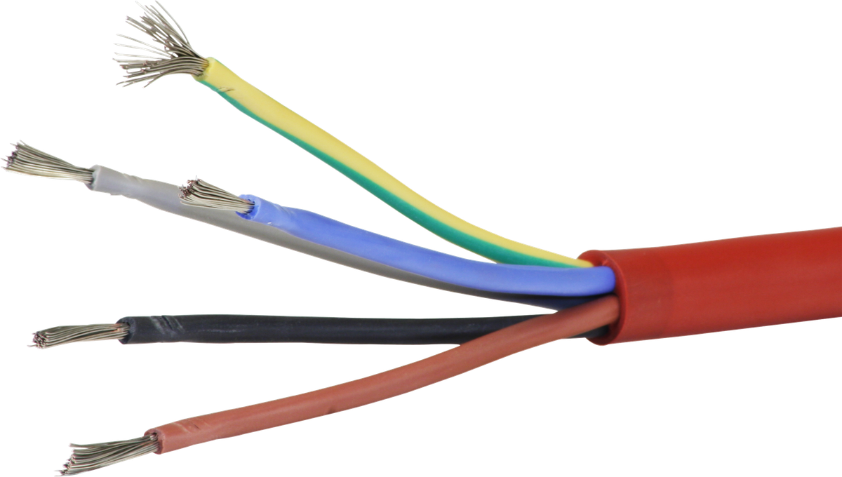 Silikonkabel 5×2.5mm² 3LNPE rot Eca