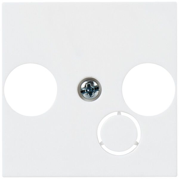 Placca frontale MOS TV-R-dati 2 moduli bianco