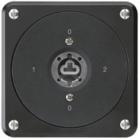 UP-Schlüsselschalter robusto ohne Klappdeckel ohne Zylinder 2/1P schwarz Kombi