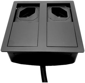 Prise ENC ou INC type 13 Karch VersaHIT, avec câble, noir mat