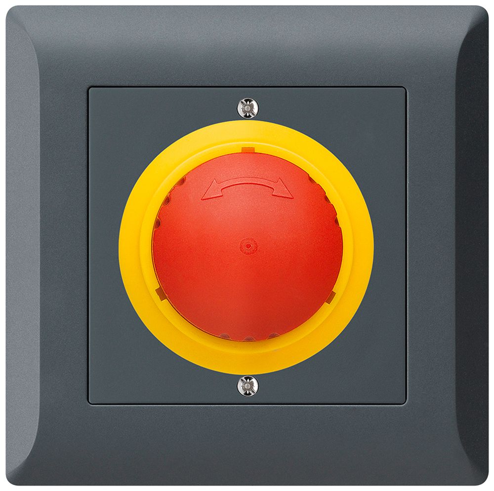 UP-Taster kallysto.line NOT-AUS anthrazit