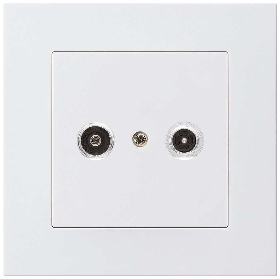 UP-Antennendose kallysto.pro R/TV 19dB 2GHz weiss