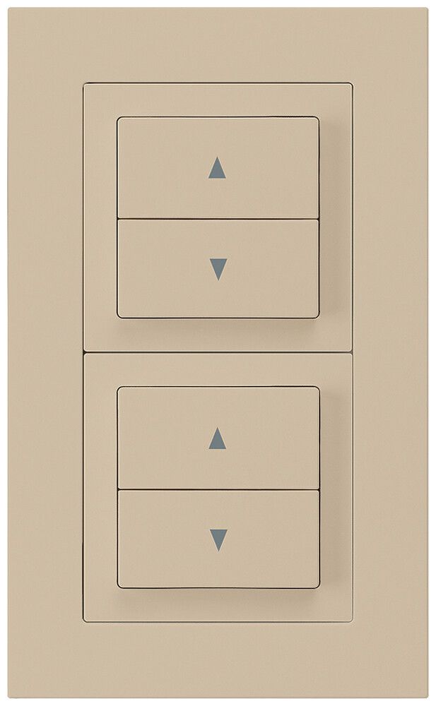 Combinaison ENC kallysto.pro grd.I-I verticale 2×interrupteur pour stores beige