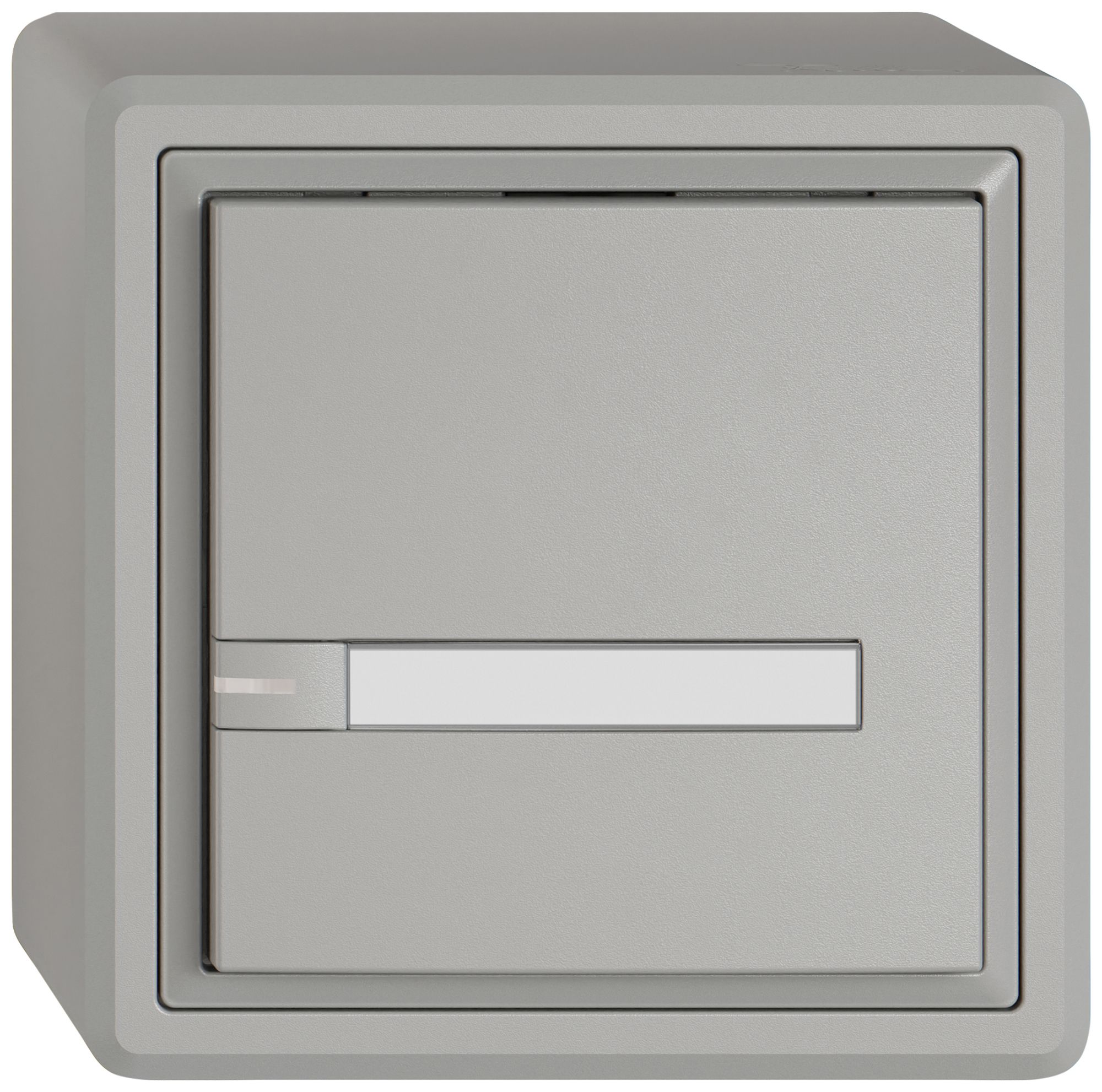 Poussoir KNX RGB AP EDIZIO.liv SNAPFIX® capteur temp.RGB-LED étiqu.1×com.1T grc