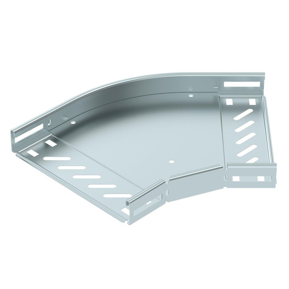 Coude BET RB 45° 35×200mm acier zingué en continu