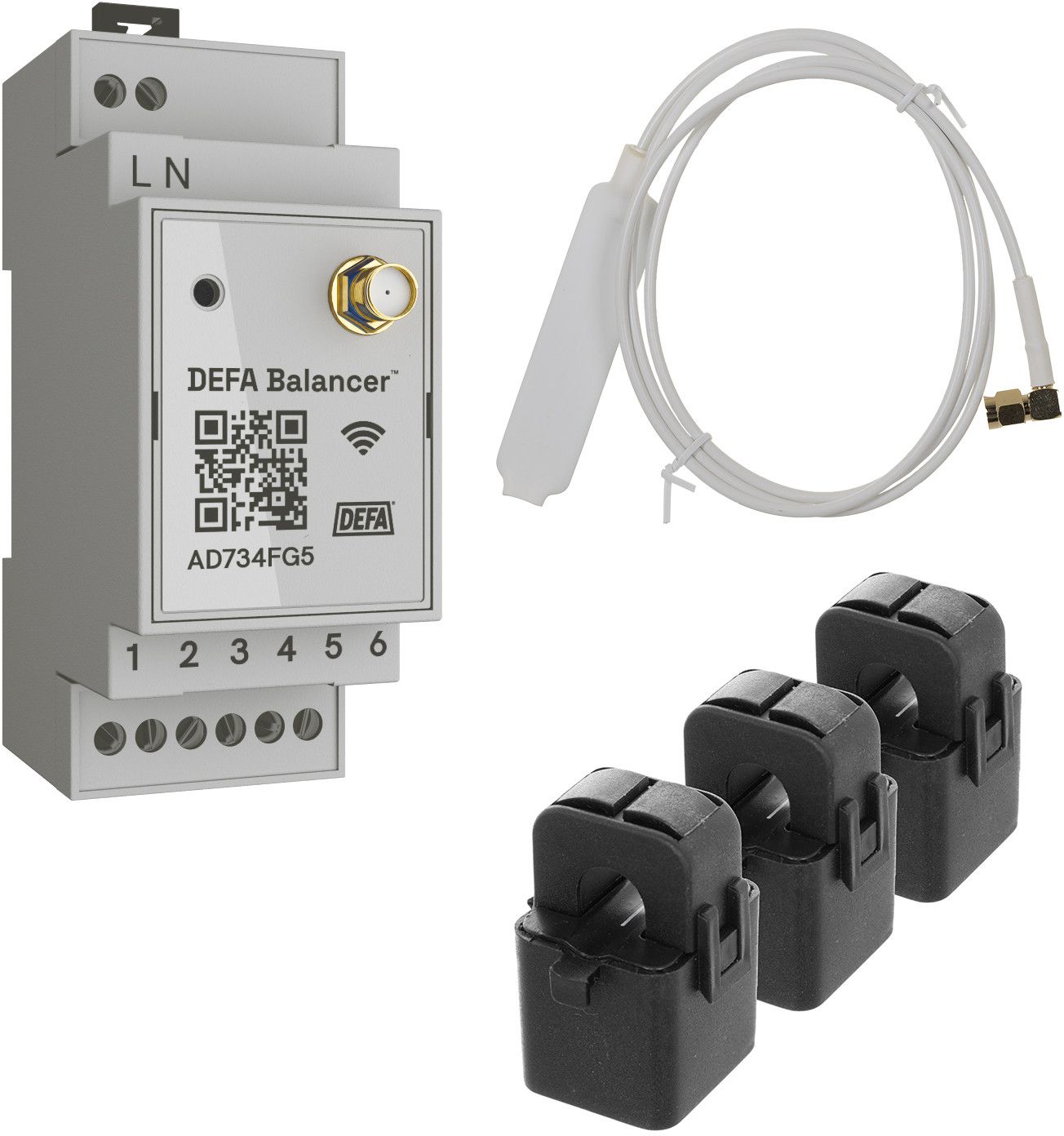 Balancer-Stromsensor Ferractec DEFA inkl. 3 x 80A Stromwandler