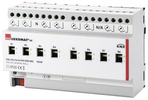 REG-Schaltaktor KNX Luxomat SA8-230/16/H/EM/KNX, 8-fach, 16A/230VAC