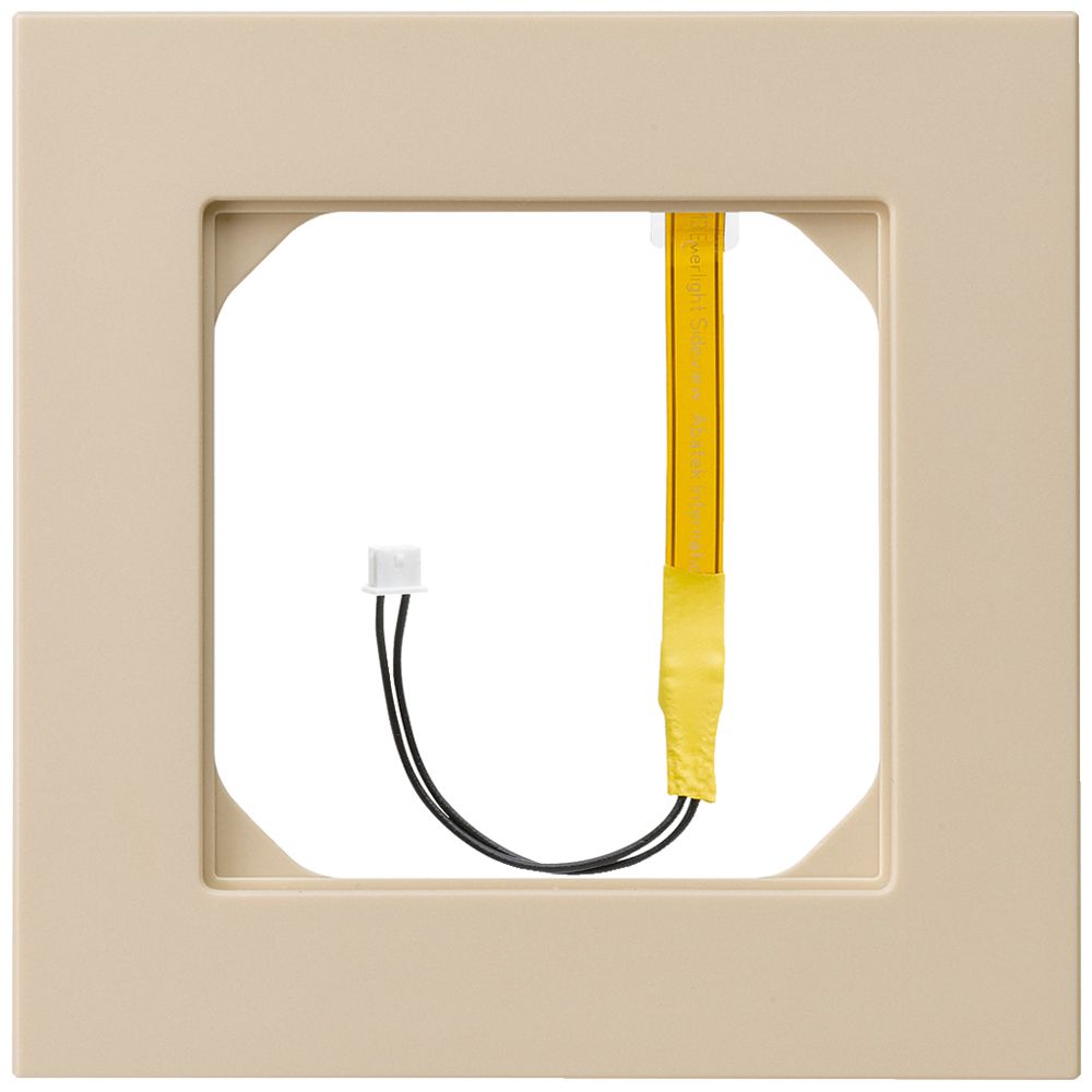 Cadre de recouvrement kallysto.pro 1×1 beige pour éclairage vert