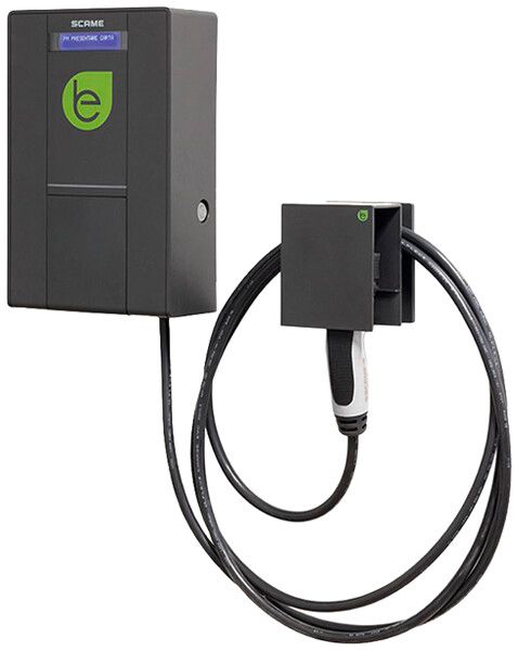 Ladestation Scame BE-W 2.0 BUSINESS 3-phasig 1 22kW 235×370×114.5mm 7.5m