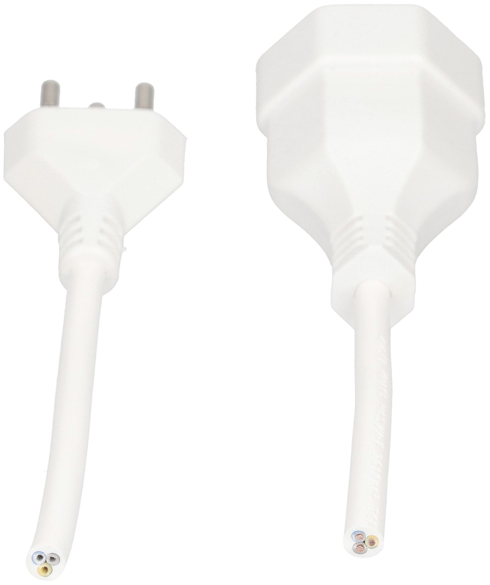 Rallonge MAX HAURI T12/T13 Td 3×1mm² 0.25m blanc