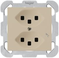 Presa INC Hager kallysto 2×T23 1×S B beige