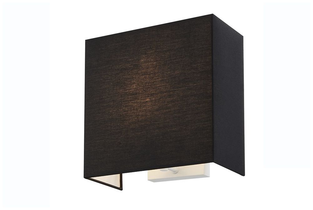 Wandleuchte SLV ACCANTO SQUARE E27 40W 260×260×130mm schwarz