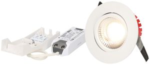 EB-LED-Spot maxLUCE SOLVO 8W 230V DIM 750lm 930 Loch-Ø80mm 38° IP44 weiss