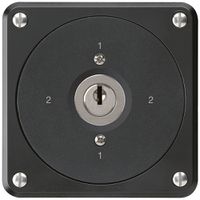 UP-Schlüsselschalter robusto ohne Klappdeckel 3/1P schwarz für Kombination