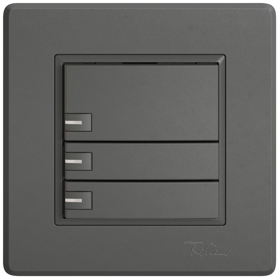 UP-Universaltaster EDIZIO.liv UNI SNAPFIX® 5…48V m.LED blau 3× 1-Tbed.dgu