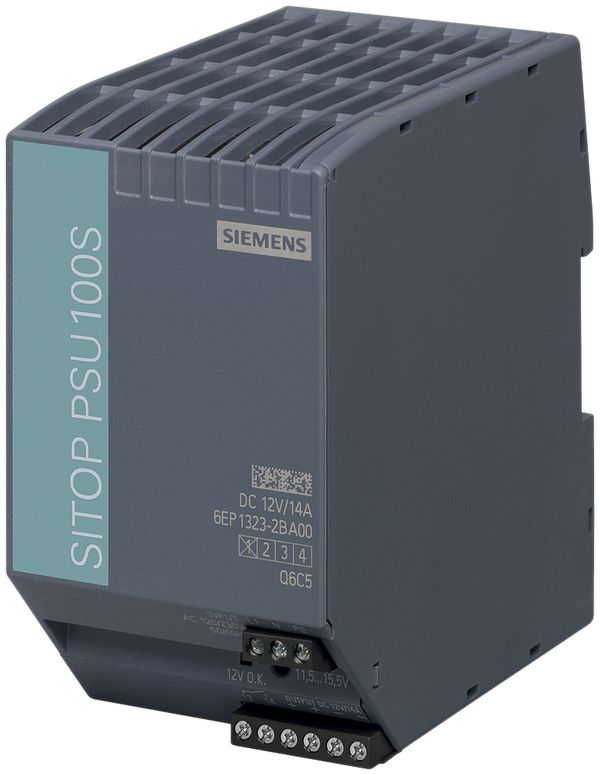 Stromversorgung Siemens SITOP PSU100S, IN:120/230VAC, OUT:12VDC/14A