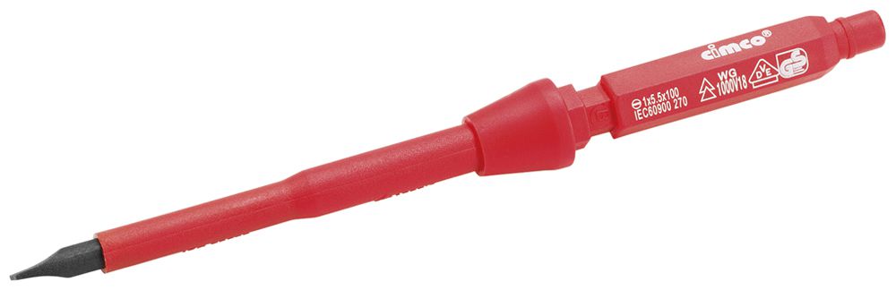 Lame interchangeable CIMCO VDE 1000V fente 1×5.5×100mm