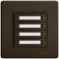 UP-KNX-Taster RGB EDIZIO.liv SNAPFIX® Temperaturfüh.o.LED Pap.8×T 1-Tbed.br