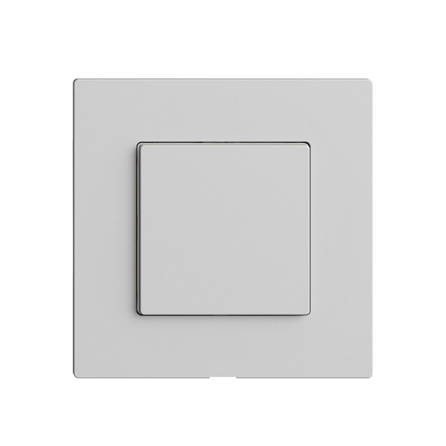 Abdeckset zu Druckschalter 1K/1T Edue Wiser hellgrau