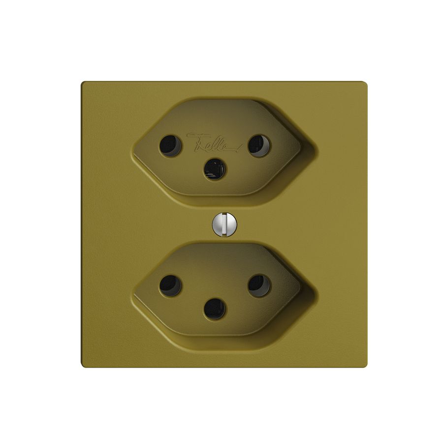 UP-Steckdose EDIZIOdue 2×T13 olive