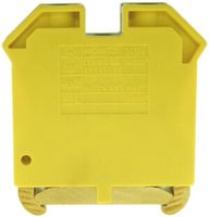 Morsetto di terra componibile Woertz Ex 6…16mm² vite 2×1 DIN 35mm verde/giallo