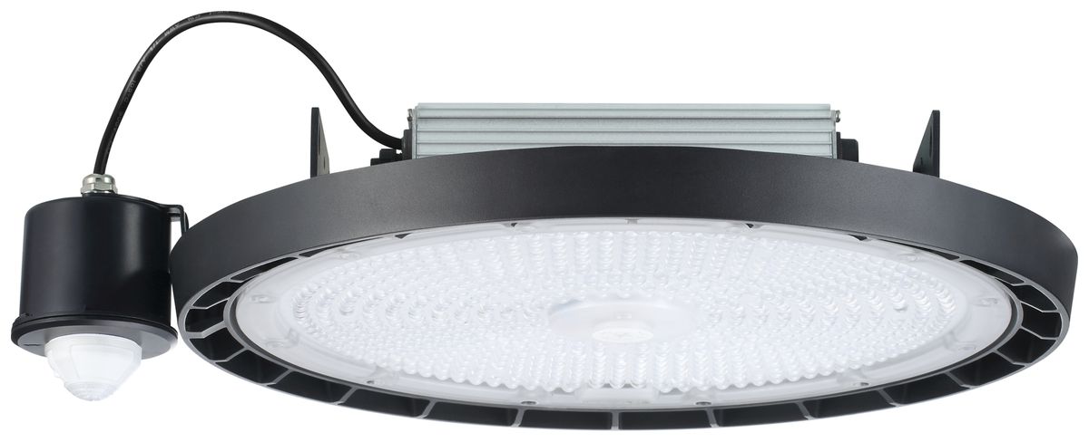Proi.capannone LED Sylvania Granit 165W 26400lm 840 IP54 55° REG PIR Ø370