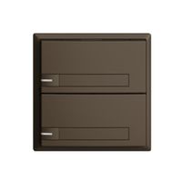 UP-Universaltaster 2×1T Schraubklemme EDIZIOdue coffee, mit Papiereinlage+LED