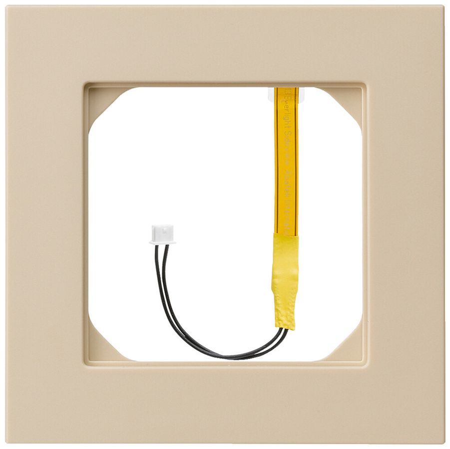 Telaio di copertura kallysto.pro 1×1 beige per illuminazione rosso