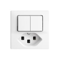 Combinaison A-R+3/1L+T23 16A EDIZIOdue blanc