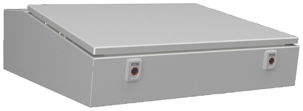 Alloggio a console Rittal CX 600×200×745mm acciaio 1×porta grigio IP55