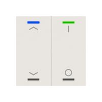 EB-Taster KNX RGBW MDT BE-TAL60T211.C1 2T/4B Temp.weiss matt "Jalousie"-"I/O"