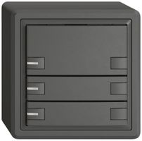 AP-Universaltaster EDIZIO.liv UNI SNAPFIX® 12…48V m.LED blau 6× 1-Tbed.dgu