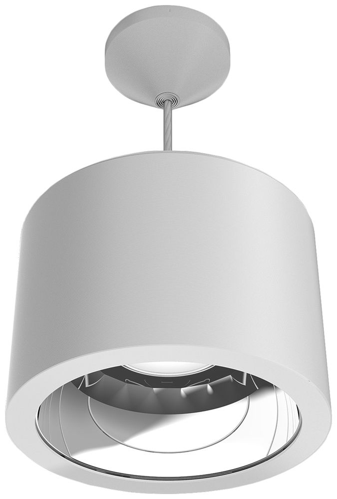 LED-Pendelleuchte Philips DRUM 16.5W 2181lm 830 90° Ø218mm weiss