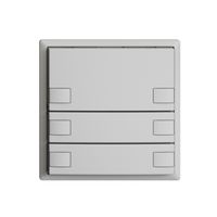 Poussoir KNX RGB EDUE, 250mW, s.LED, 3×poussoir, comm.2×touches, grc