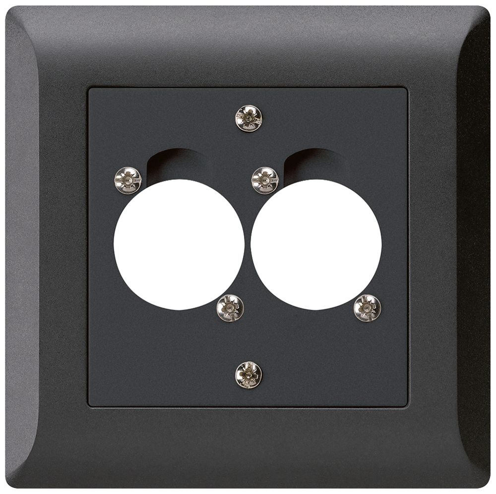 UP-Montageset für 2 XLR schwarz kallysto.line