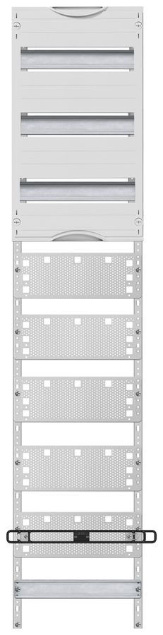 Panneau Media ABB, a.3 rangées DIN, hauteur pose 4, 8 rangées, p. distributeur