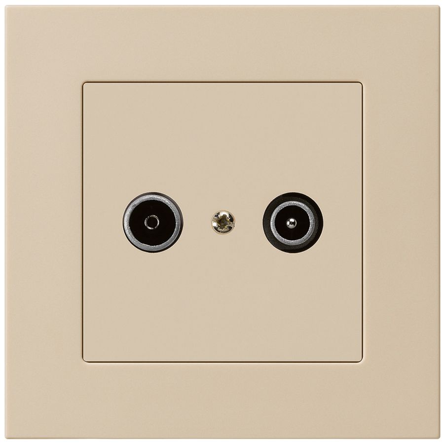 Prise de passage ENC kallysto.pro R/TV 23dB beige