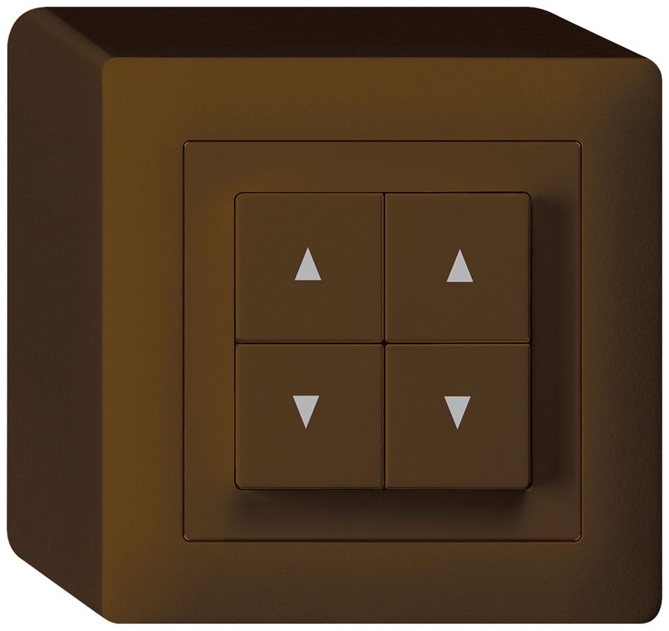 Interruttore per tappar.AP kallysto marrone con 4 tasti