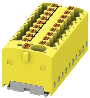 Bloc de distribution PX PTFIX 4/18X1.5-G YE
