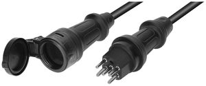 Verlängerung MH T15/T15 TH55 H07RN-F5G1.5mm² GDV 5m IP55 schwarz