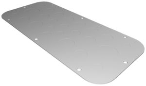 Flanschplatte Rittal AX, metrische Vorprägung, 339×149mm, Metall