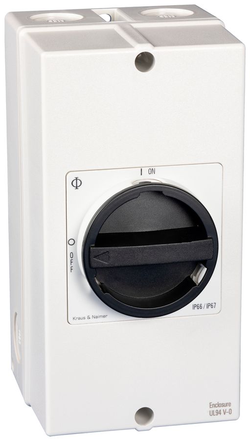 Sectionneur de charge AP Kraus & Naimer 3P 40A 600V IP66 noir