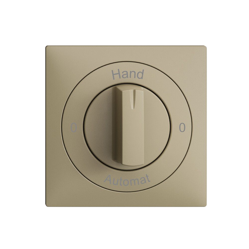 Frontset 0-Hand-0-Automat EDIZIOdue sand 60×60mm für Drehschalter