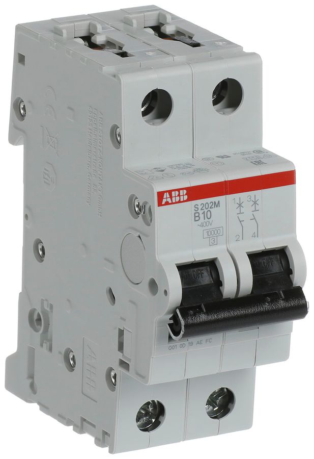 Leitungsschutzschalter ABB S202M-B10 10A B 10kA