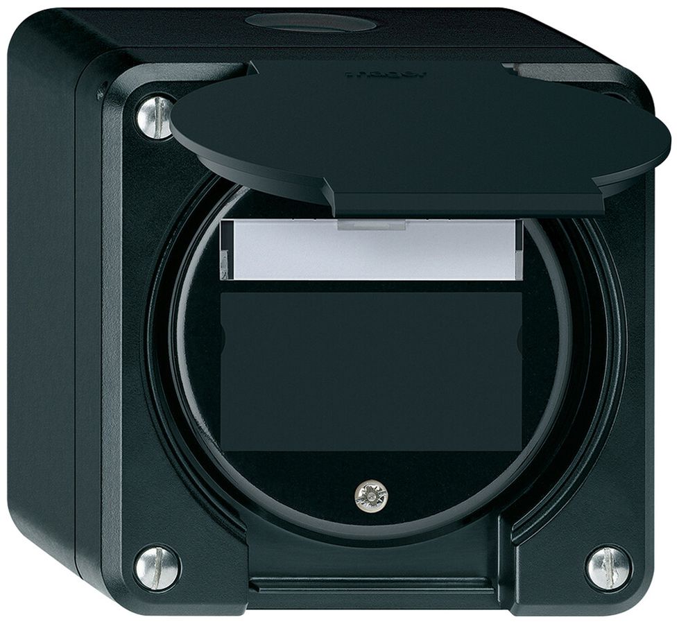Kit di montaggio AP robusto IP55 piatto nero per modulo multimedia
