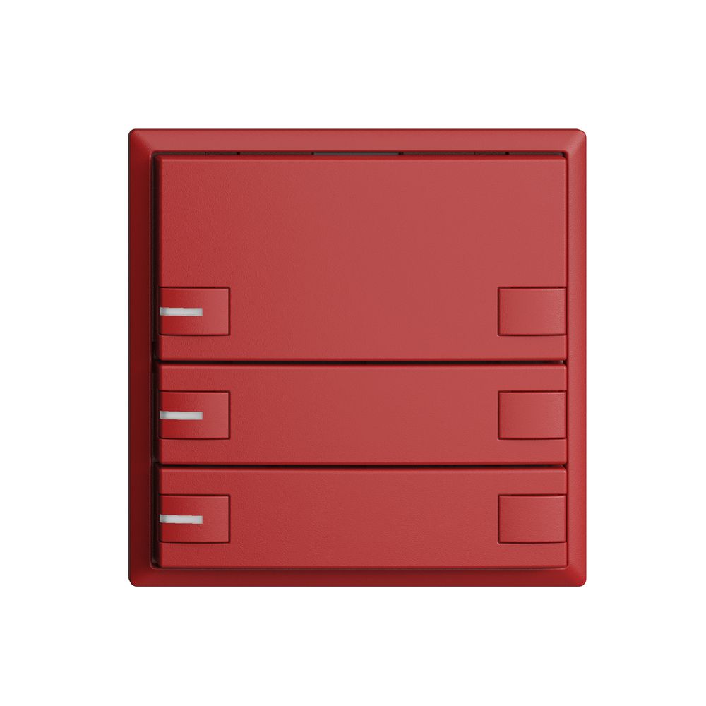 KNX-Taster RGB EDUE, 250mW, m.RGB-LED, 3×Taste, 2×Tastenb., ber