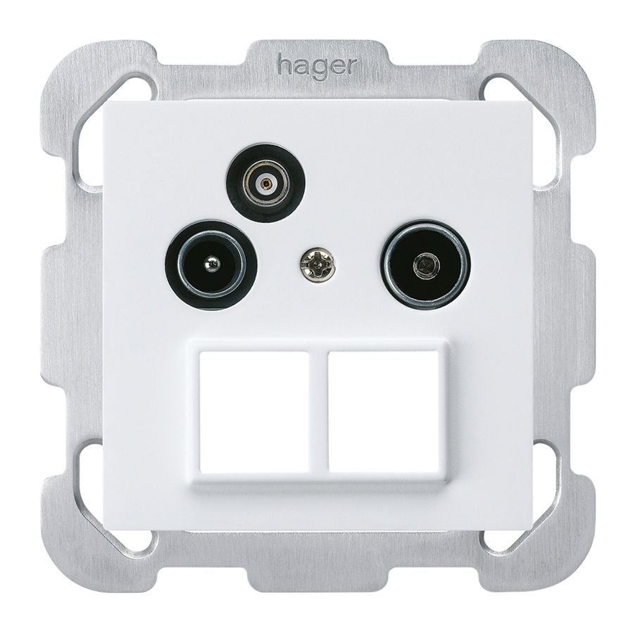 UP-Antennendose R/TV-Daten kallysto HMS B 2GHz 4dB weiss